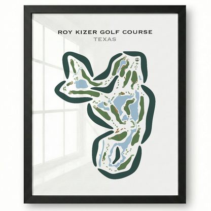 Roy Kizer Golf Course, Texas - Printed Golf Courses
