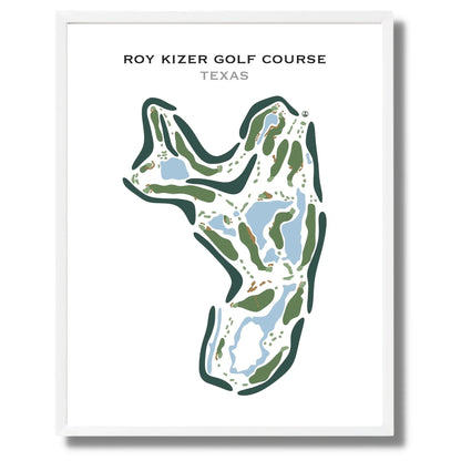 Roy Kizer Golf Course, Texas - Printed Golf Course