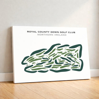 Royal County Down Golf Club, Ireland - Printed Golf Courses
