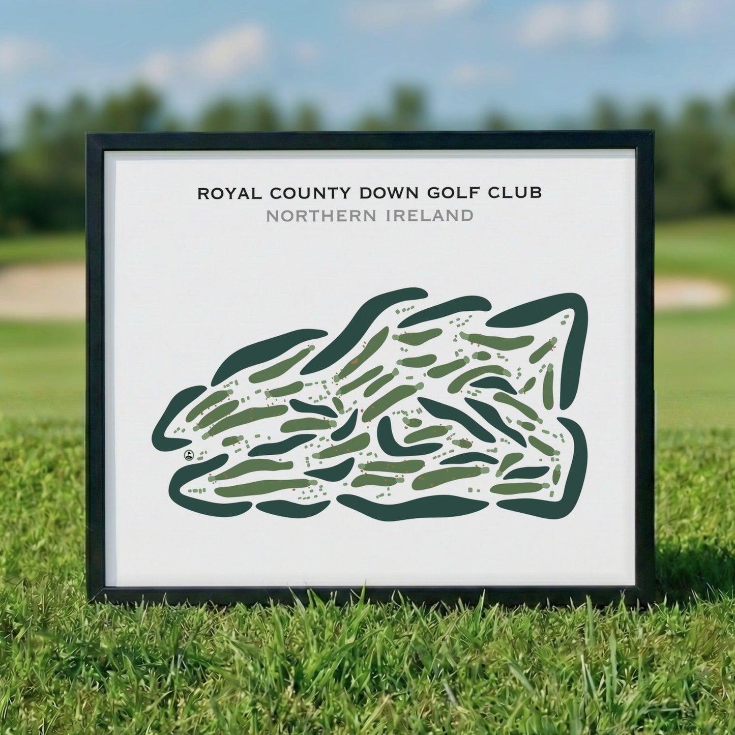 Royal County Down Golf Club, Ireland - Printed Golf Courses