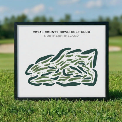 Royal County Down Golf Club, Ireland - Printed Golf Courses