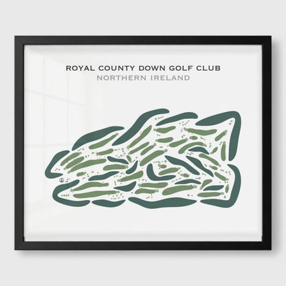 Royal County Down Golf Club, Ireland - Printed Golf Courses