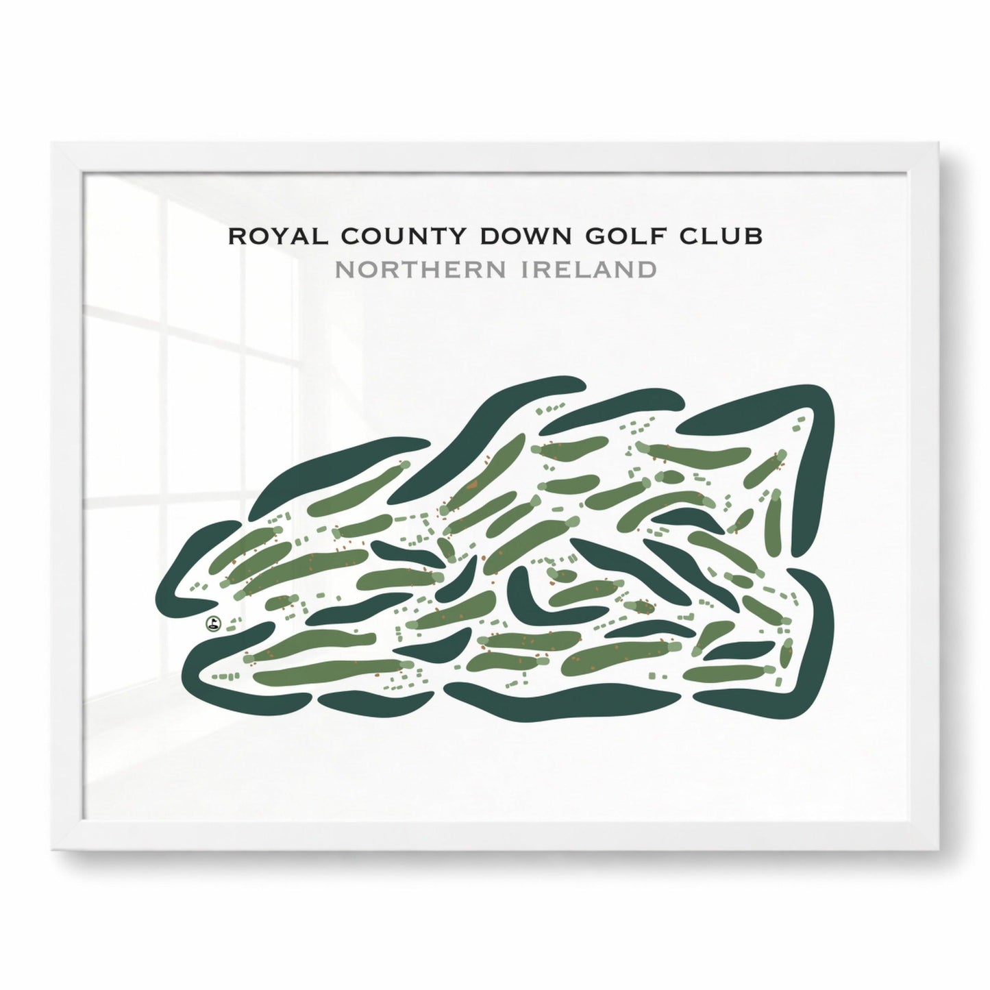 Royal County Down Golf Club, Ireland - Printed Golf Courses