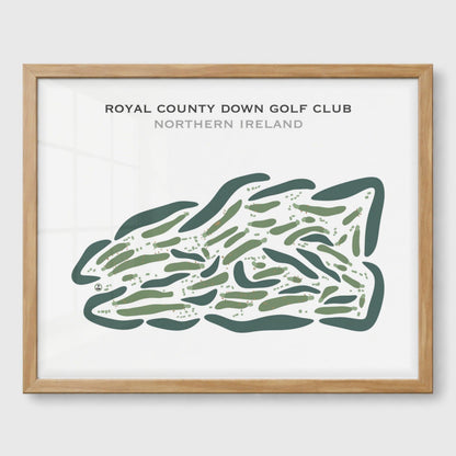 Royal County Down Golf Club, Ireland - Printed Golf Courses