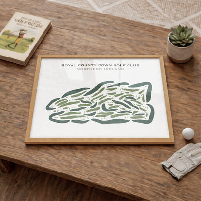 Royal County Down Golf Club, Ireland - Printed Golf Courses
