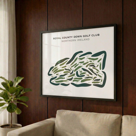Royal County Down Golf Club, Ireland - Printed Golf Courses
