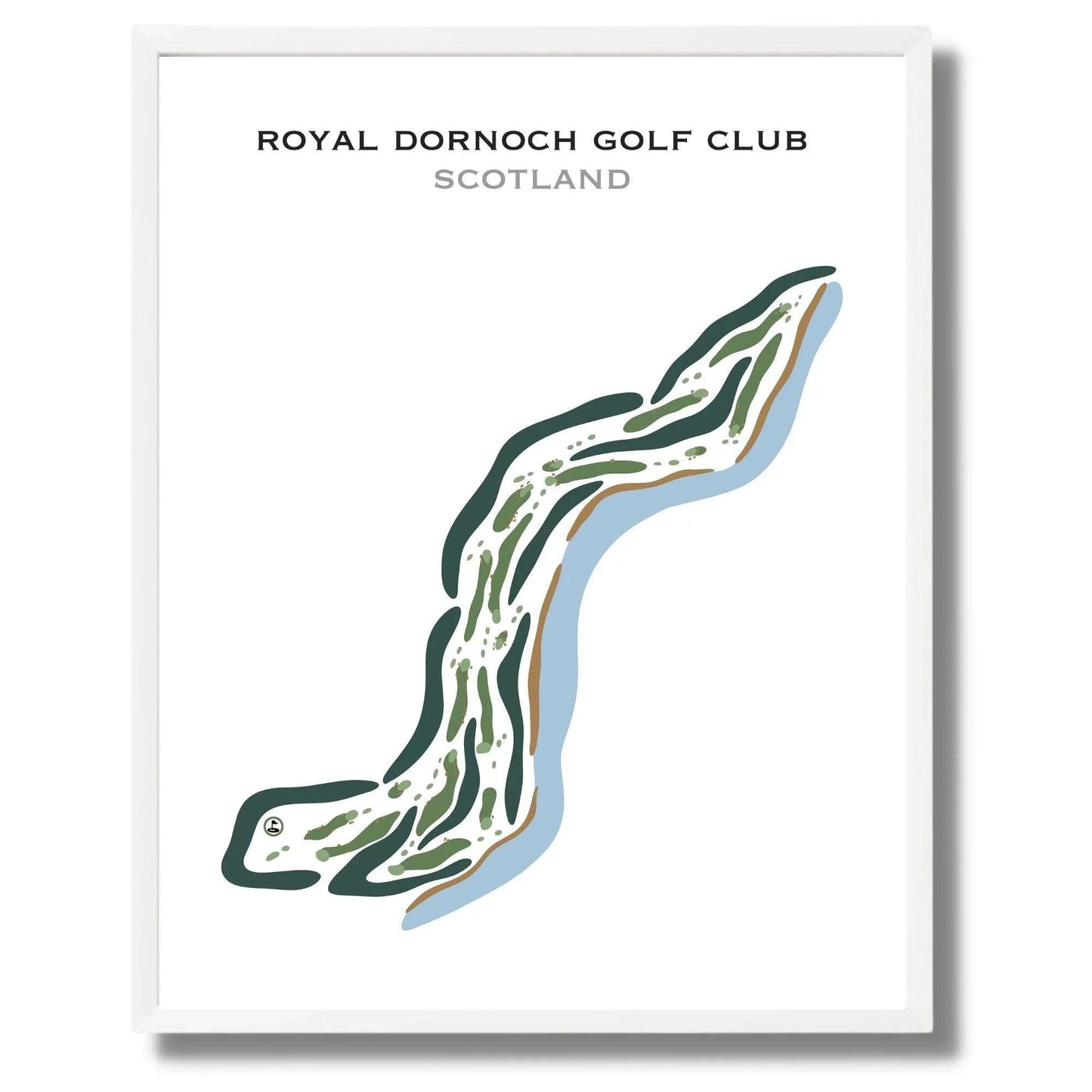 Royal Dornoch Golf Club, Dornoch Scotland - Printed Golf Courses
