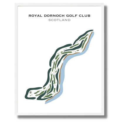 Royal Dornoch Golf Club, Dornoch Scotland - Printed Golf Courses