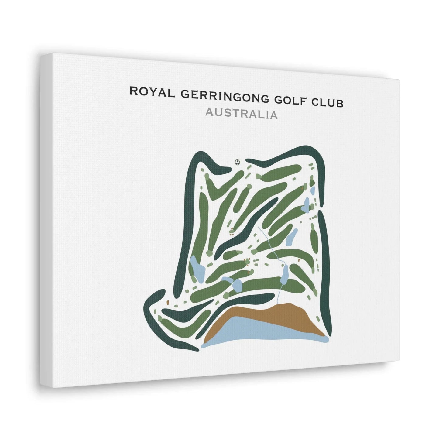 Royal Gerringong Golf Club, Australia - Printed Golf Courses