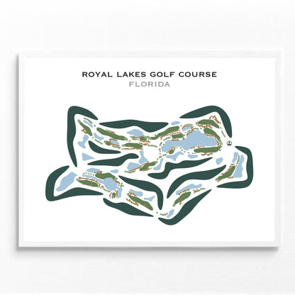 Royal Lakes Golf Course, Florida - Printed Golf Courses
