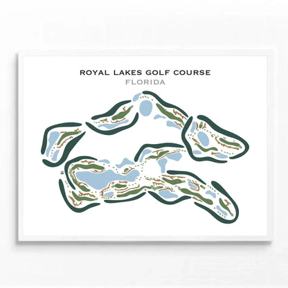 Royal Lakes Golf Club, Florida - Printed Golf Courses