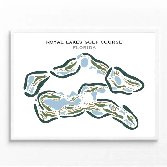 Royal Lakes Golf Club, Florida - Printed Golf Courses