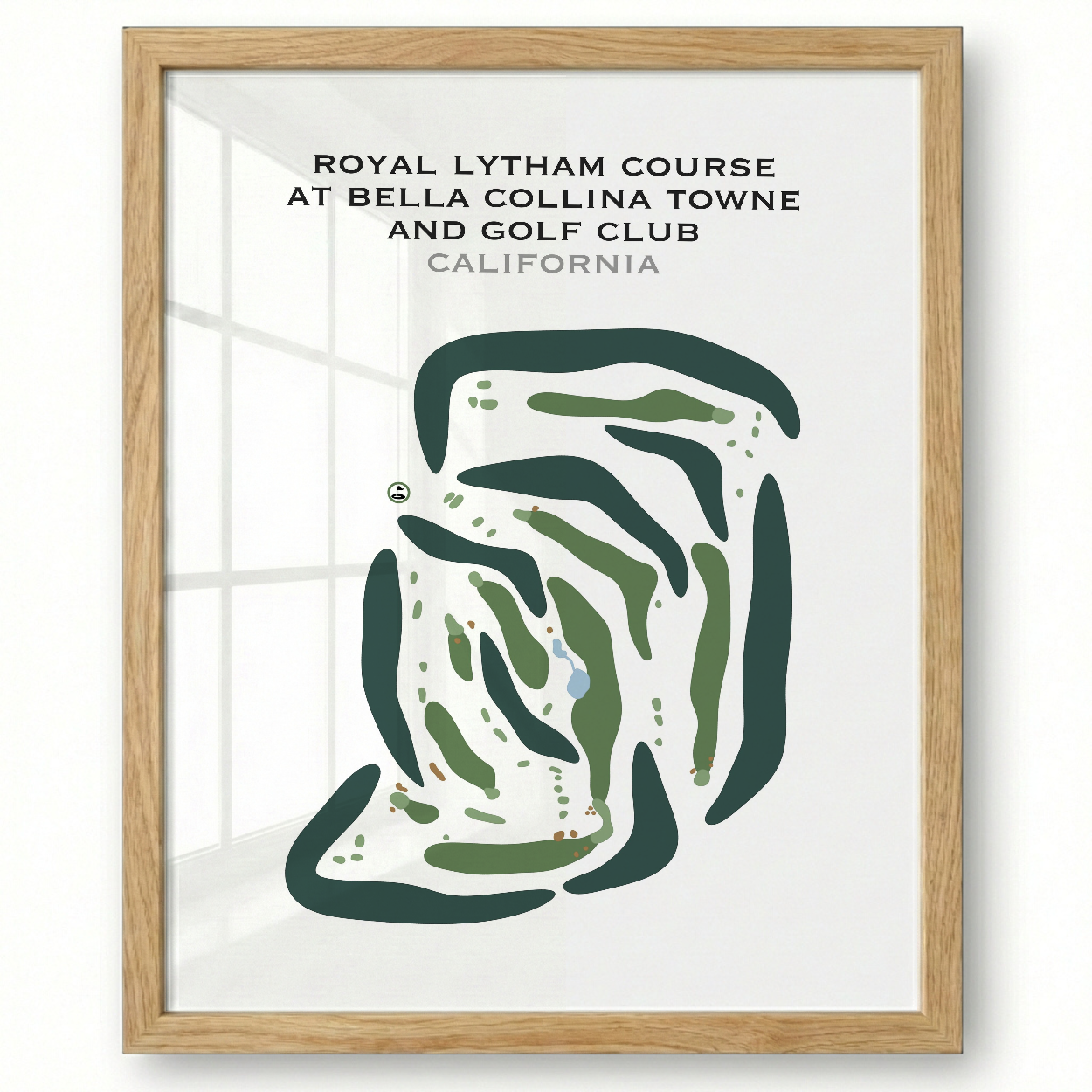 Royal Lytham Course at Bella Collina Towne & Golf Club, California - Printed Golf Courses