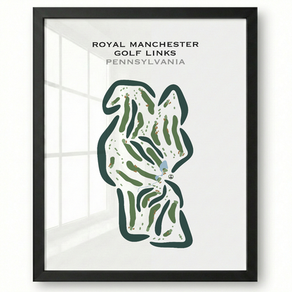 Royal Manchester Golf Links, Pennsylvania - Printed Golf Courses