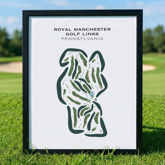 Royal Manchester Golf Links, Pennsylvania - Printed Golf Courses