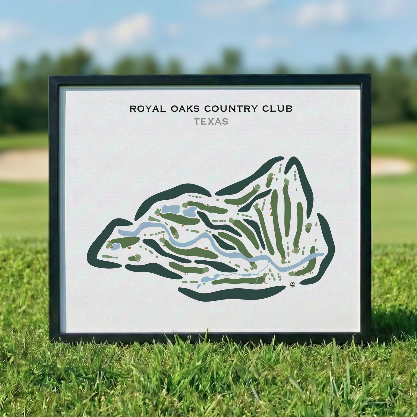 Royal Oaks Country Club, Texas - Printed Golf Course