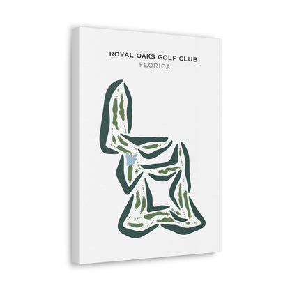 Royal Oaks Golf Club, Florida - Printed Golf Courses
