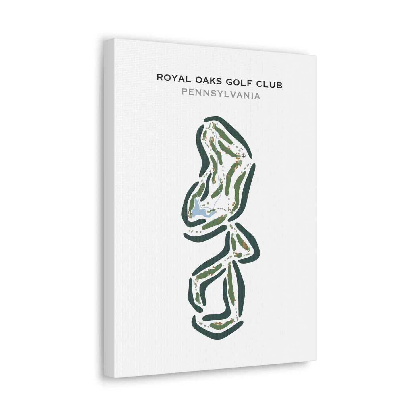Royal Oaks Golf Club, Pennsylvania - Printed Golf Courses