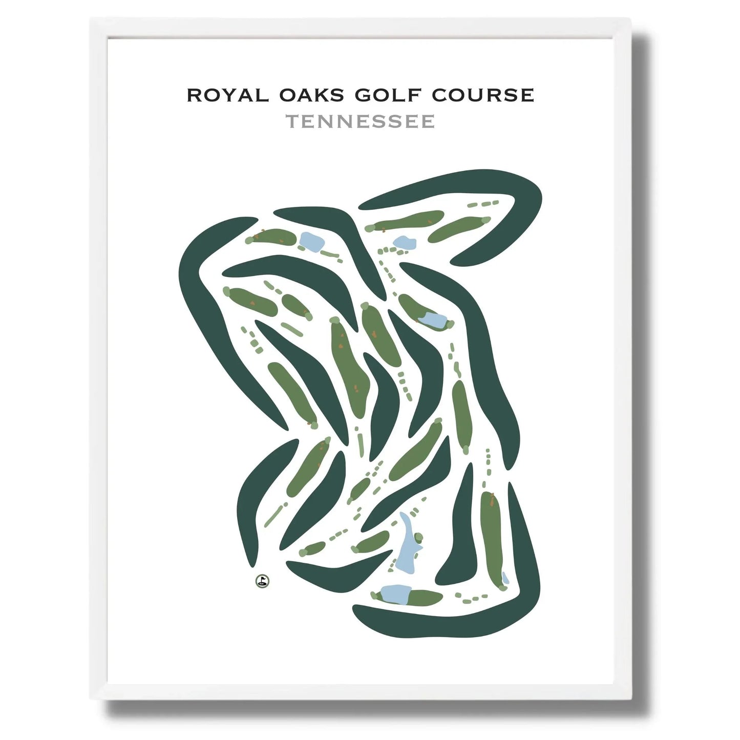 Royal Oaks Golf Course, Tennessee - Printed Golf Courses