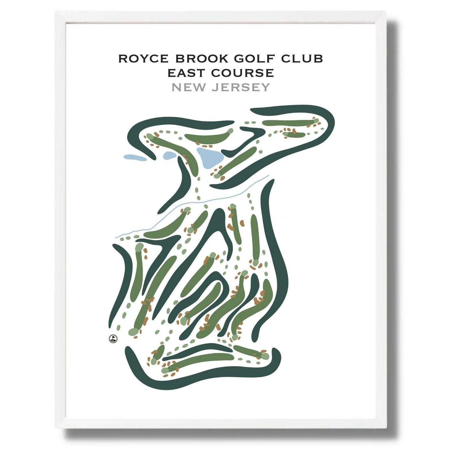 Royce Brook Golf Club East Course, New Jersey - Printed Golf Courses