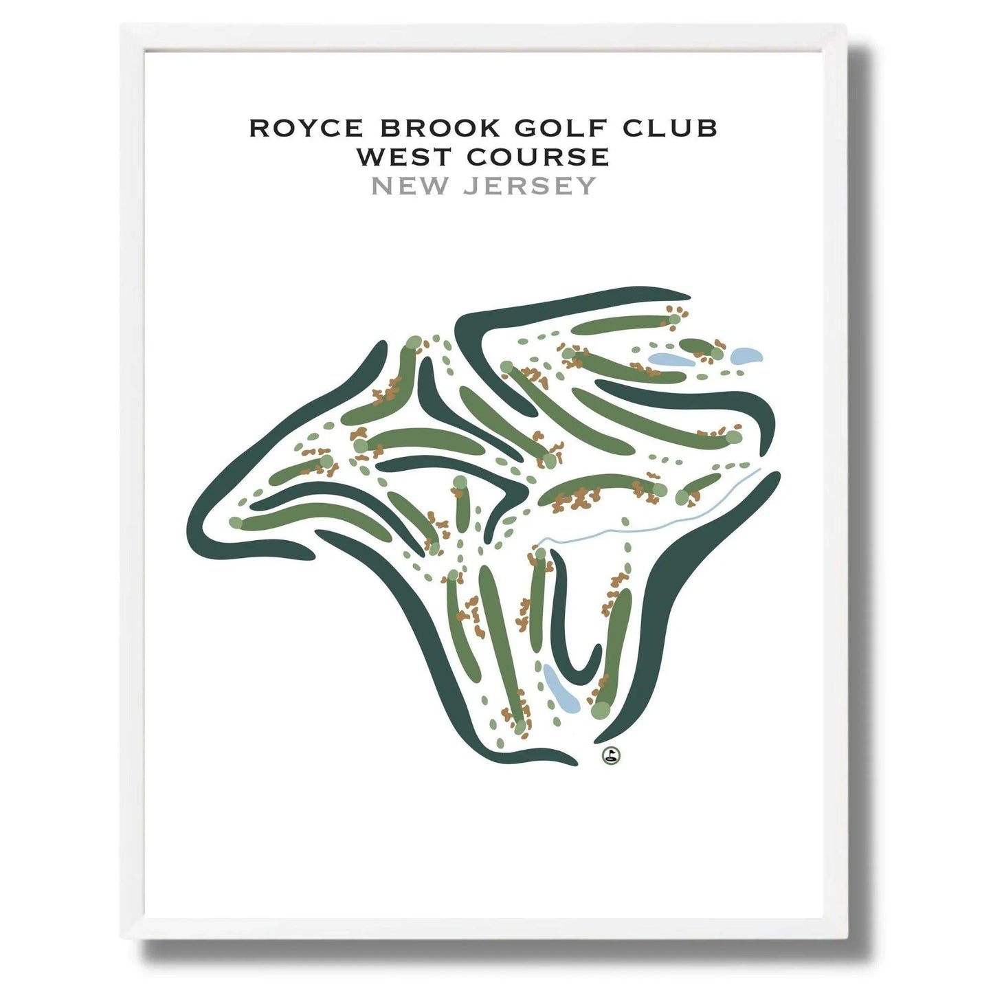 Royce Brook Golf Club West Course, New Jersey - Printed Golf Courses