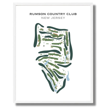 Rumson Country Club, New Jersey - Printed Golf Course