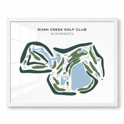 Rush Creek Golf Club, Minnesota - Printed Golf Course
