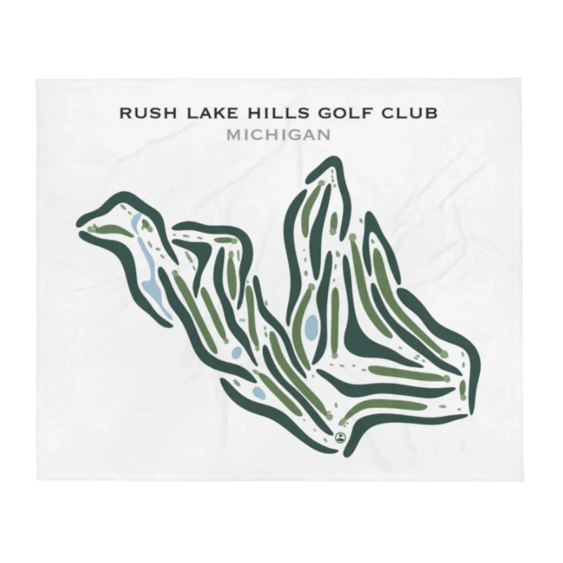 Rush Lake Hills Golf Club, Michigan - Printed Golf Courses