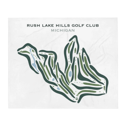 Rush Lake Hills Golf Club, Michigan - Printed Golf Courses