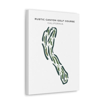 Rustic Canyon Golf Course, California - Printed Golf Course