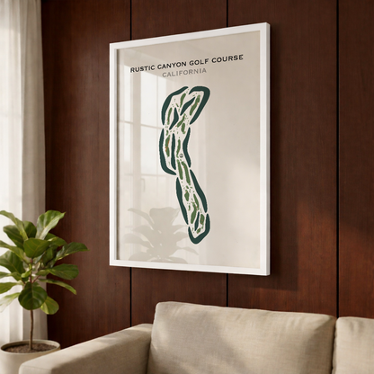 Rustic Canyon Golf Course, California - Printed Golf Courses