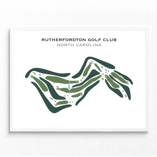 Rutherfordton Golf Club, North Carolina - Printed Golf Course