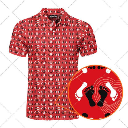 Funny Men's humorous printed golf polos. NSFW Not Safe for Work. Breathable. Hidden images. Adult polos.