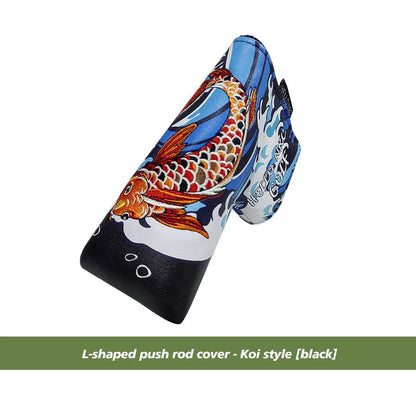 Golf Blade Putter Cover Golf HeadCover Multiple Style Magnetic Magic Tape Open Close Golf Club Protective Headgear Golf Supplies