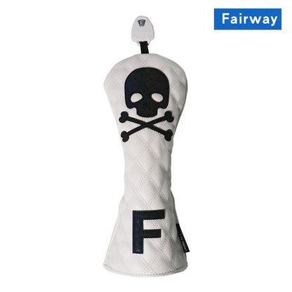 Golf Wood Cover Skull For Driver Fairway Hybrid Waterproof Protector Set PU Leather Soft Durable Golf Club Covers