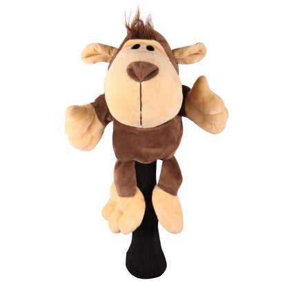 Plush Animal Stockings Closure Golf Club Headcover Driver Cover