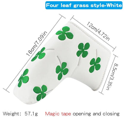 Golf Blade Putter Cover Golf HeadCover Multiple Style Magnetic Magic Tape Open Close Golf Club Protective Headgear Golf Supplies