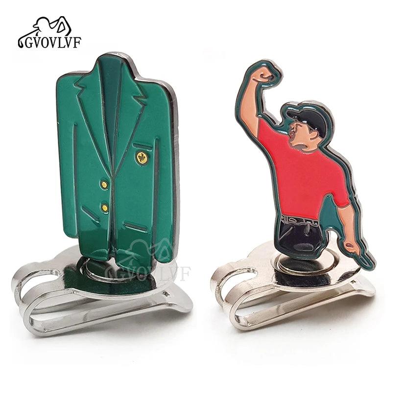 Golf Ball Marker Golf Accessories Ball Marker Magnetic fit Golf Divot Tools Hat Durable to Line Up Putts Indoors or Outdoors