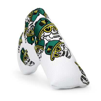White Leather Sk-ull Personalized Golf Head Cover High Quality Golf Club Driver Head Covers Fariway Wood Hybrid Head Covers 3 Wo
