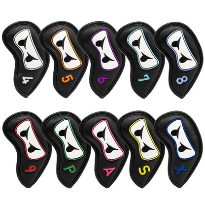 Ninja Golf Club Headcover Set - Driver Headcover, Hybrid Headcover, Fairway Headcover, Iron Covers, Mallet & Blade
