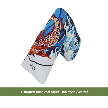 Golf Blade Putter Cover Golf HeadCover Multiple Style Magnetic Magic Tape Open Close Golf Club Protective Headgear Golf Supplies