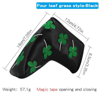 Golf Blade Putter Cover Golf HeadCover Multiple Style Magnetic Magic Tape Open Close Golf Club Protective Headgear Golf Supplies