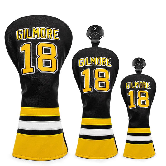 Golf Headcovers For Golf Driver Head Cover Embroidery Gilmaore 18 Premium Leather Driver Fairway(FW) Wood Hybrid(UT) Blade Putte