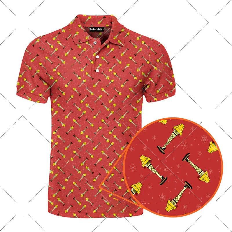 Funny Men's humorous printed golf polos. NSFW Not Safe for Work. Breathable. Hidden images. Adult polos.