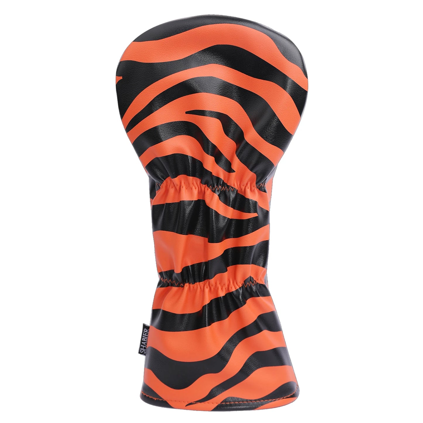 PU Leather Printed Tiger Embroidery Golf Headcover Golf Driver Head Covers