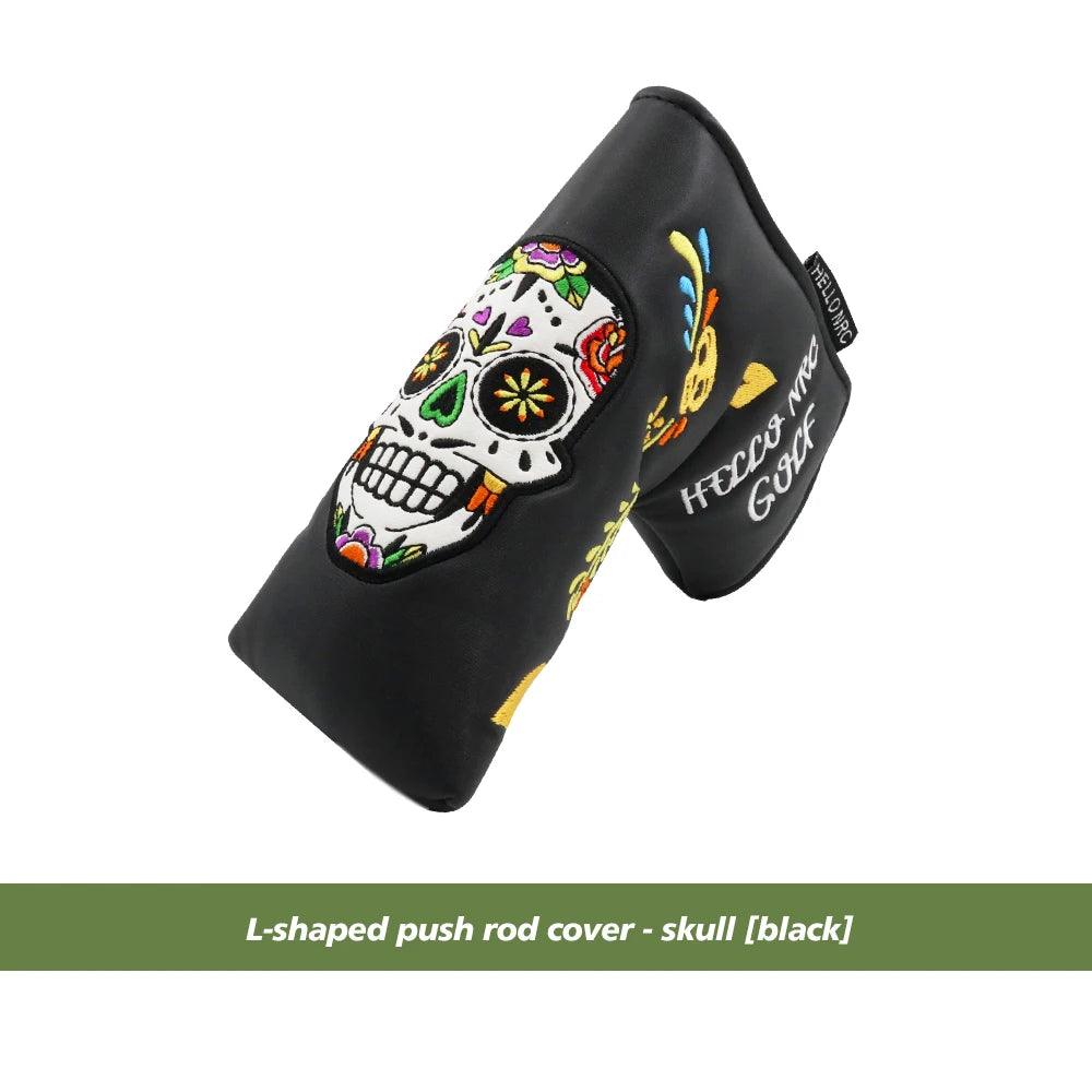 Golf Blade Putter Cover Golf HeadCover Multiple Style Magnetic Magic Tape Open Close Golf Club Protective Headgear Golf Supplies
