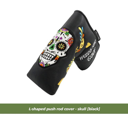 Golf Blade Putter Cover Golf HeadCover Multiple Style Magnetic Magic Tape Open Close Golf Club Protective Headgear Golf Supplies