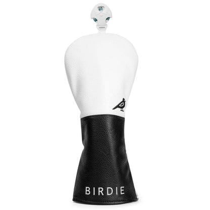 White Premium Leather Birdie Golf Head cover Elegant EmbroideryHigh Quality Golf club Driver Head Covers Fariway Wood CoversHybr