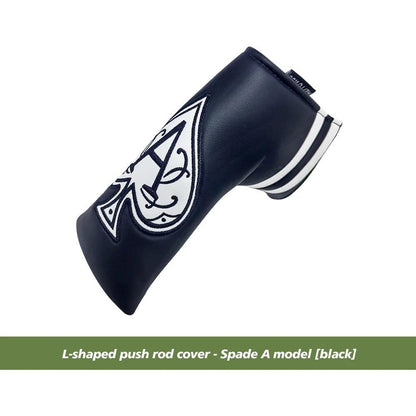 Golf Blade Putter Cover Golf HeadCover Multiple Style Magnetic Magic Tape Open Close Golf Club Protective Headgear Golf Supplies