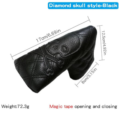 Golf Blade Putter Cover Golf HeadCover Multiple Style Magnetic Magic Tape Open Close Golf Club Protective Headgear Golf Supplies